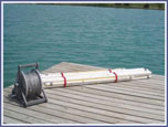 Model #101-SS - 6 buoy course with vinyl coated stainless steel mainline