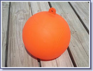 Buoy, orange - We are currently only selling individual orange buoys. We are no longer selling yellow and green buoys other than with our slalom courses